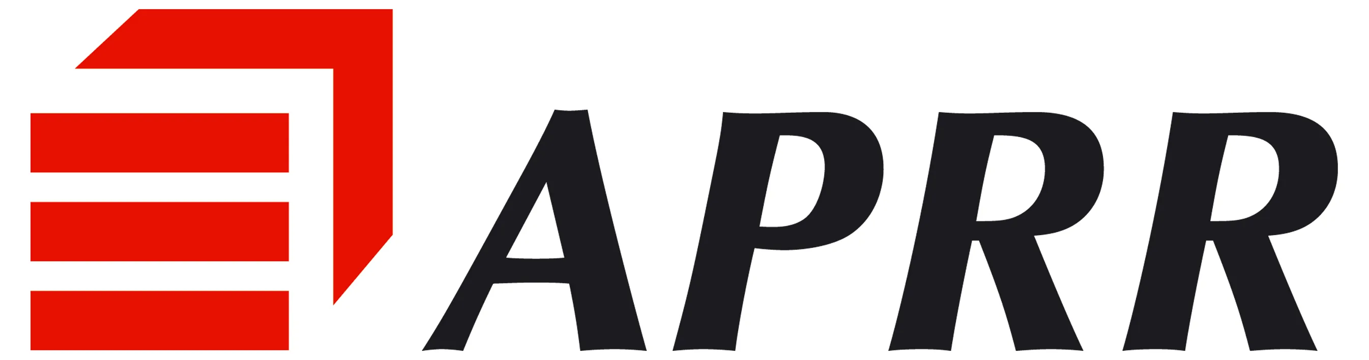 Voici le logo de la marque APRR qui représente son identité graphique.