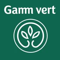 Voici le logo de la marque GAMM VERT qui représente son identité graphique.