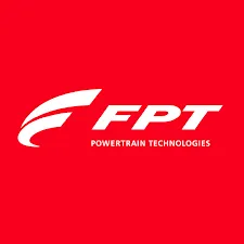 Voici le logo de la marque FPT POWERTRAIN TECHNOLOGIES FRANCE qui représente son identité graphique.