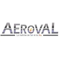 Voici le logo de la marque AEROVAL qui représente son identité graphique.