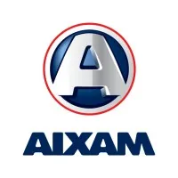 Voici le logo de la marque AIXAM PRODUCTION qui représente son identité graphique.