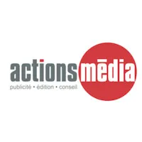 Voici le logo de la marque ACTIONS MEDIA qui représente son identité graphique.