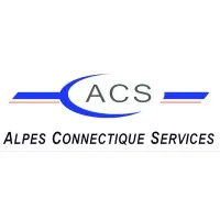 Voici le logo de la marque ALPES CONNECTIQUE SERVICES-ACS qui représente son identité graphique.