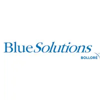 Voici le logo de la marque BLUE SOLUTIONS qui représente son identité graphique.