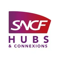 Voici le logo de la marque SNCF GARES & CONNEXIONS qui représente son identité graphique.