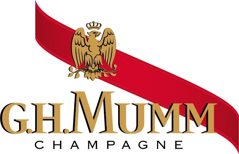 Voici le logo de la marque G H MUMM ET CIE qui représente son identité graphique.