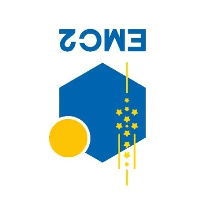 Voici le logo de la marque EMC2 qui représente son identité graphique.