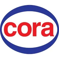 Voici le logo de la marque CORA qui représente son identité graphique.