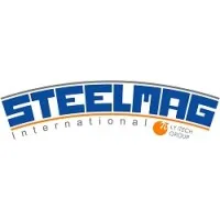 Voici le logo de la marque STEELMAG INTERNATIONAL qui représente son identité graphique.