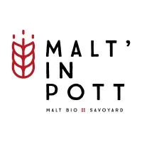 Voici le logo de la marque MALT'IN POTT qui représente son identité graphique.