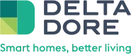 Voici le logo de la marque DELTA DORE qui représente son identité graphique.